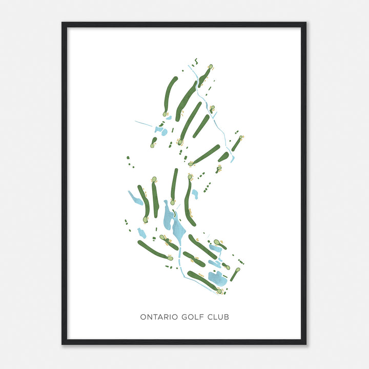Print of Ontario Golf Club Modern Map