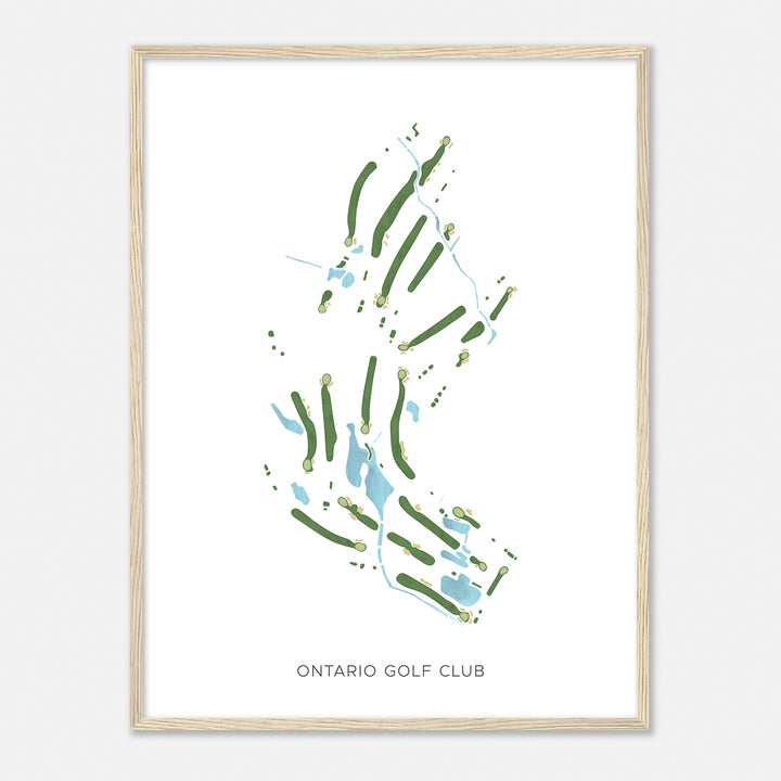 Print of Ontario Golf Club Modern Map