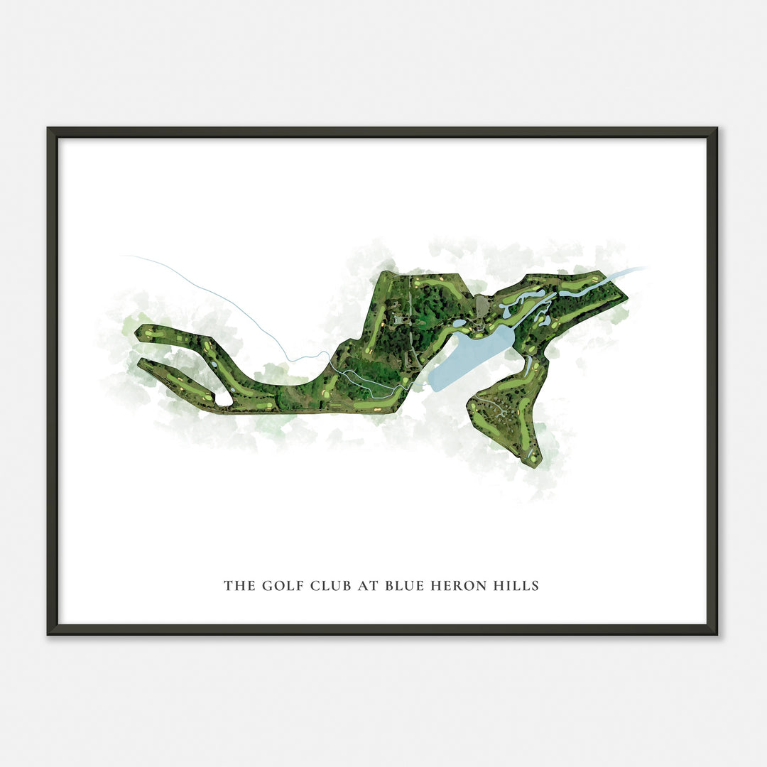 Print of The Golf Club At Blue Heron Hills Classic Map