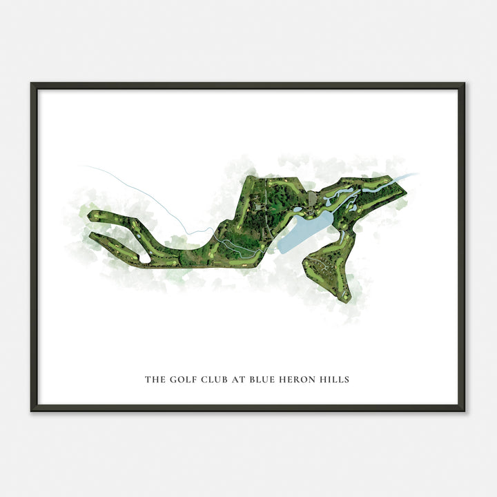 Print of The Golf Club At Blue Heron Hills Classic Map