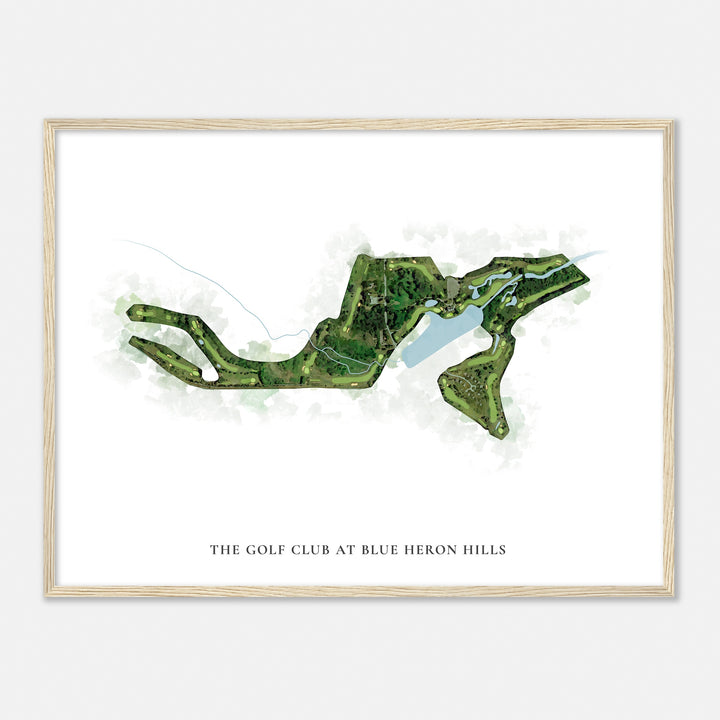 Print of The Golf Club At Blue Heron Hills Classic Map