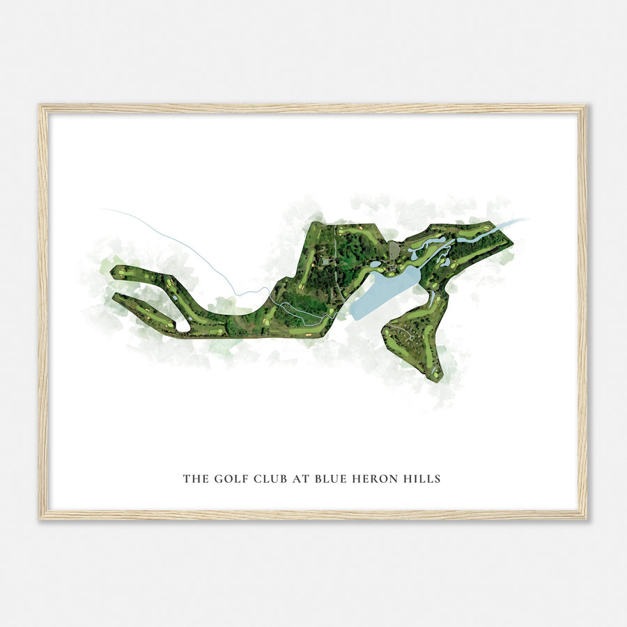 Print of The Golf Club At Blue Heron Hills Classic Map