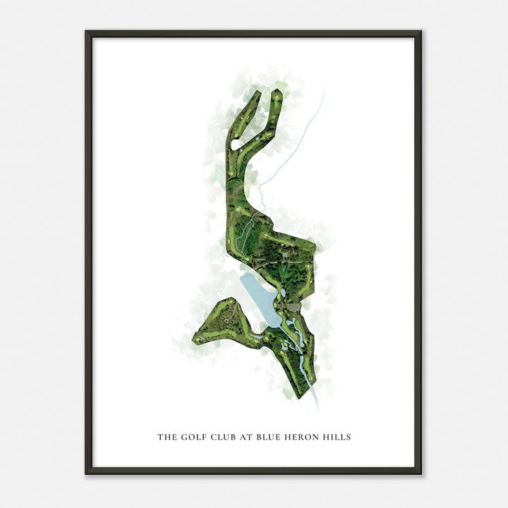 Print of The Golf Club At Blue Heron Hills Classic Map