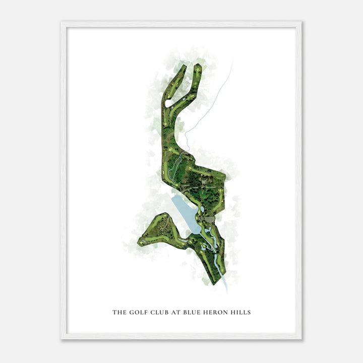 Print of The Golf Club At Blue Heron Hills Classic Map