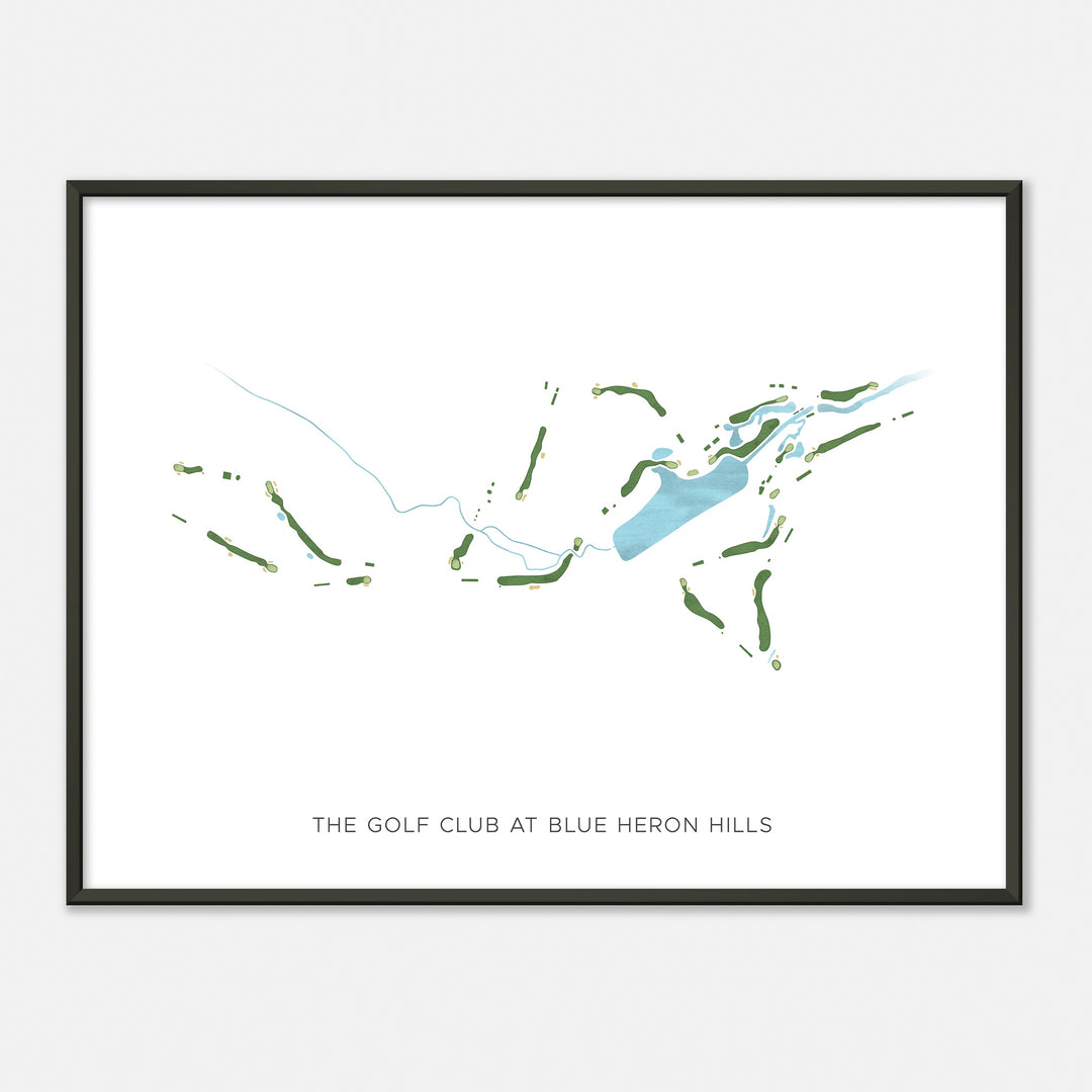 Print of The Golf Club At Blue Heron Hills Modern Map