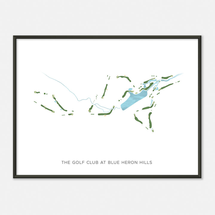 Print of The Golf Club At Blue Heron Hills Modern Map