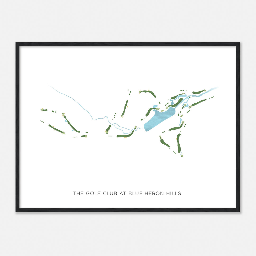 Print of The Golf Club At Blue Heron Hills Modern Map