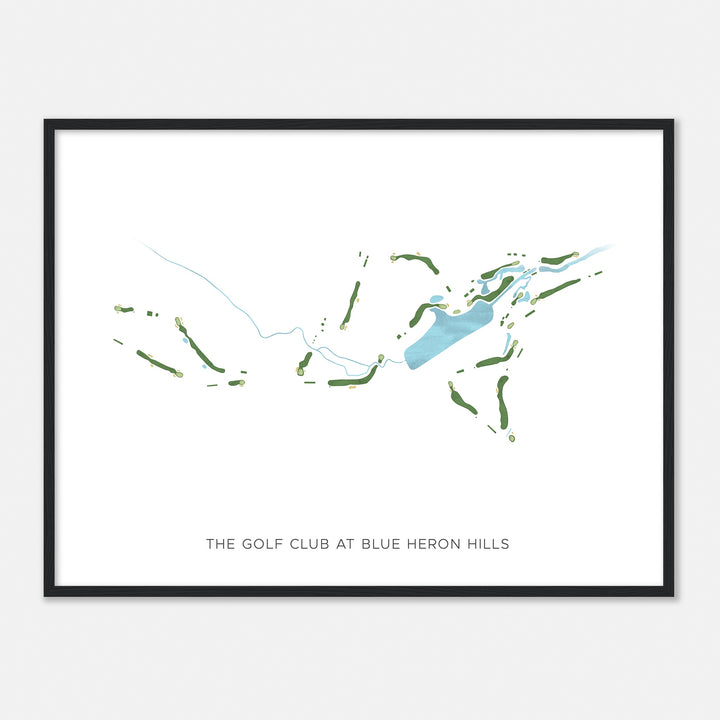 Print of The Golf Club At Blue Heron Hills Modern Map
