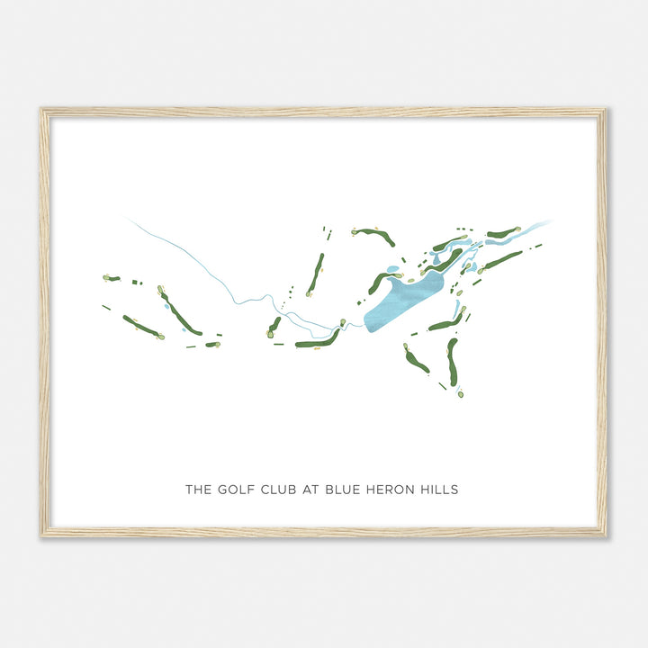 Print of The Golf Club At Blue Heron Hills Modern Map