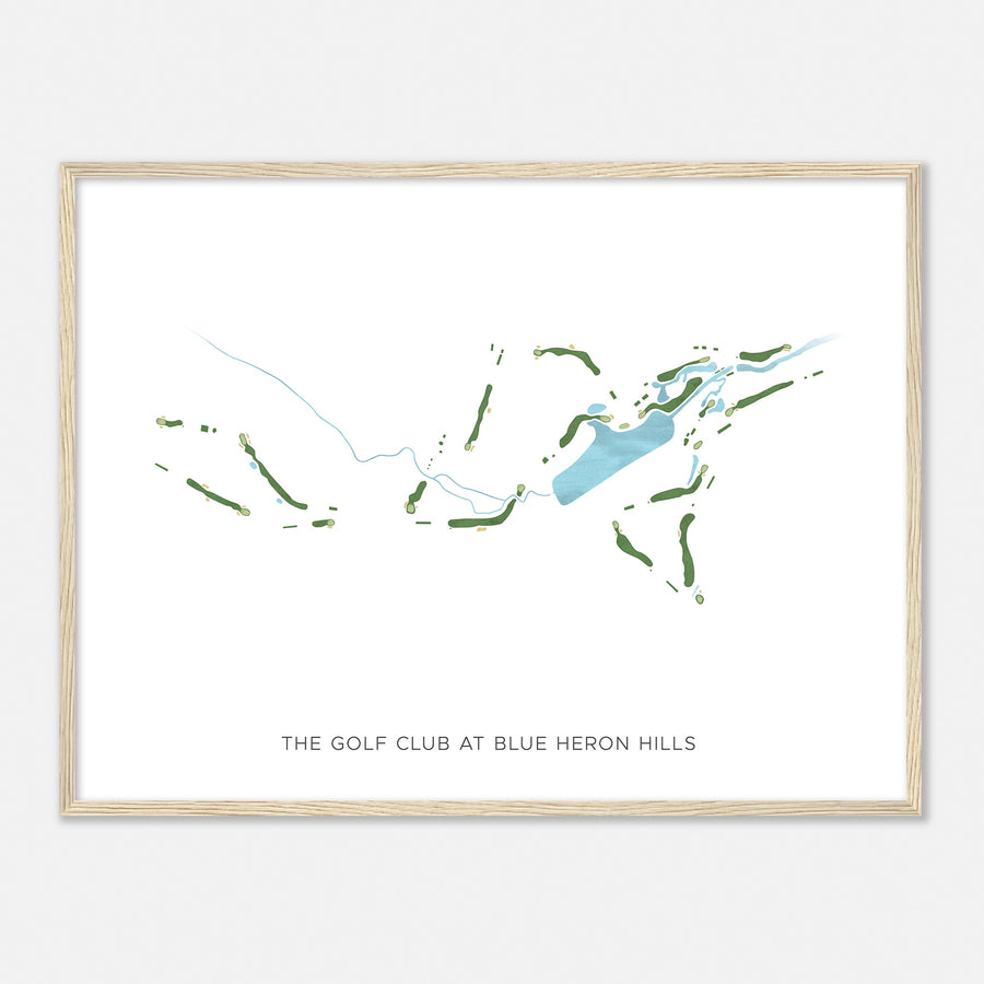 Print of The Golf Club At Blue Heron Hills Modern Map
