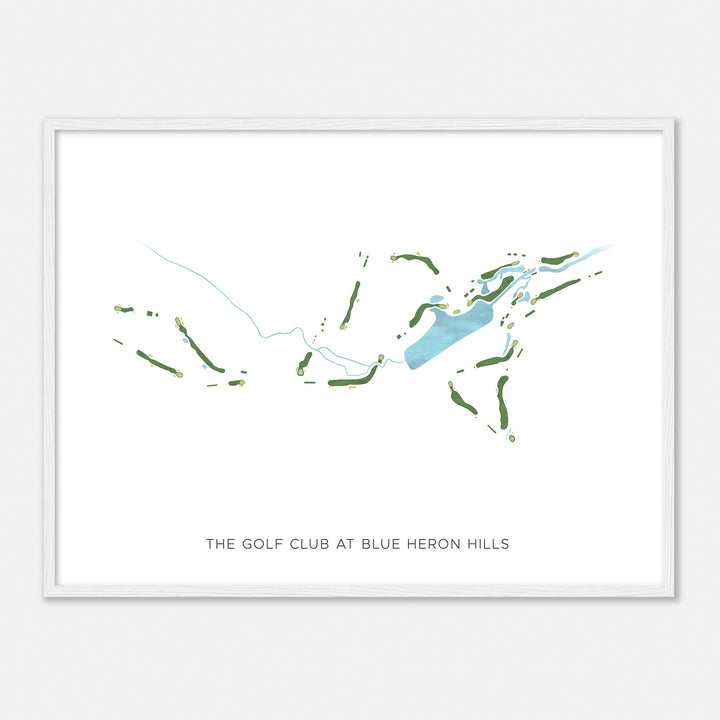 Print of The Golf Club At Blue Heron Hills Modern Map