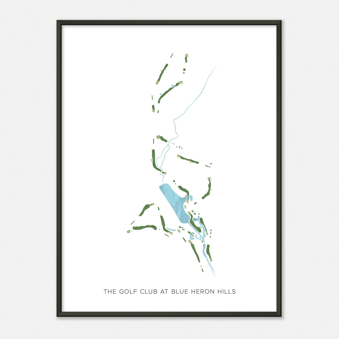 Print of The Golf Club At Blue Heron Hills Modern Map