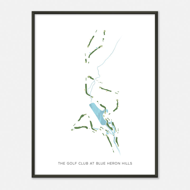 Print of The Golf Club At Blue Heron Hills Modern Map