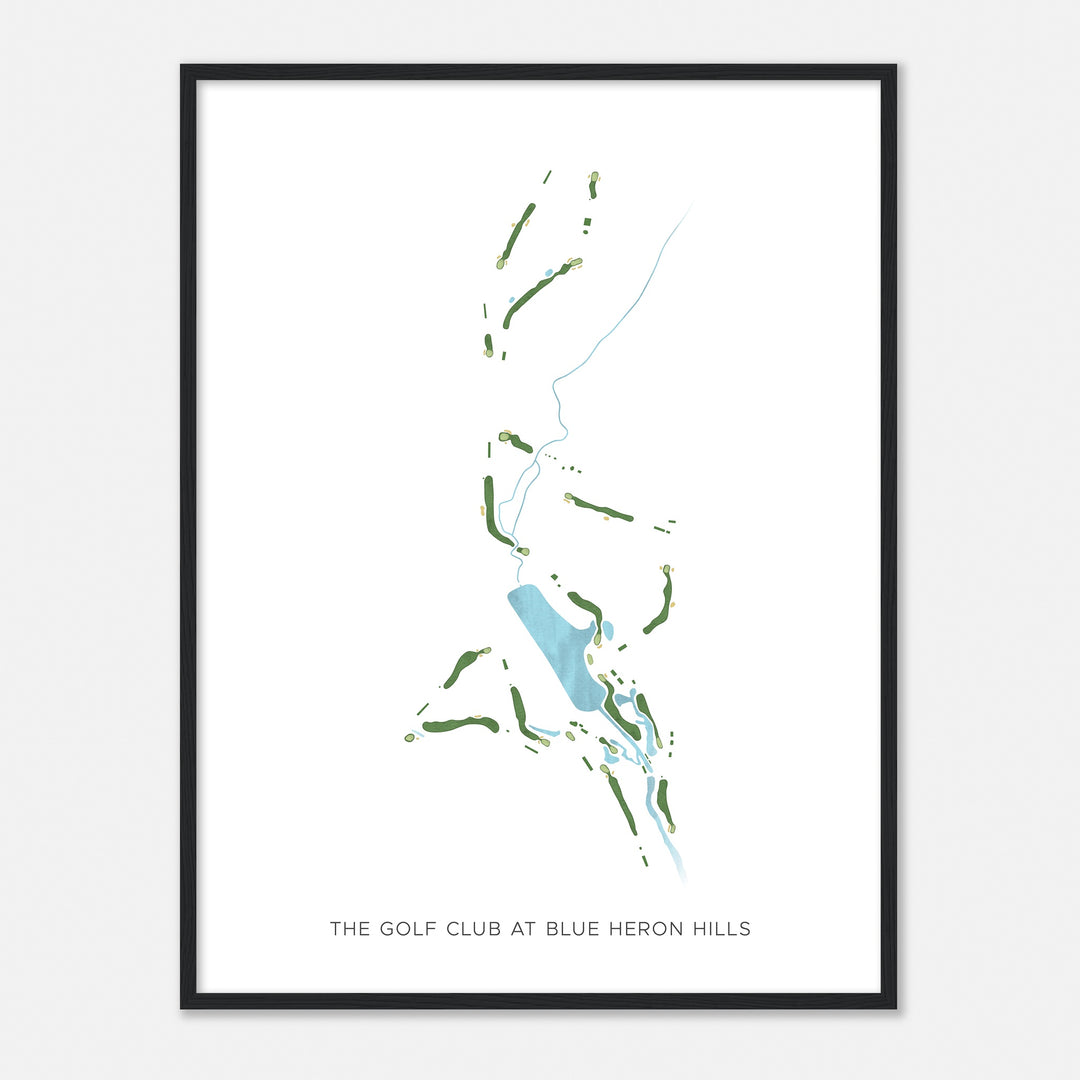 Print of The Golf Club At Blue Heron Hills Modern Map