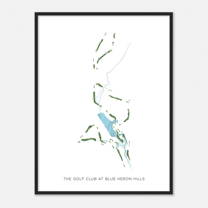 Print of The Golf Club At Blue Heron Hills Modern Map