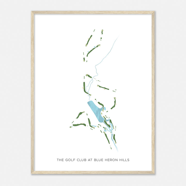 Print of The Golf Club At Blue Heron Hills Modern Map