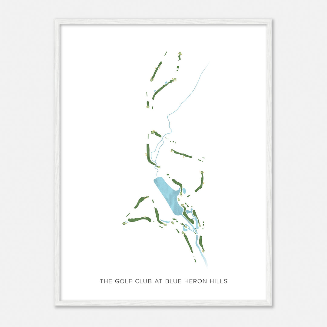 Print of The Golf Club At Blue Heron Hills Modern Map