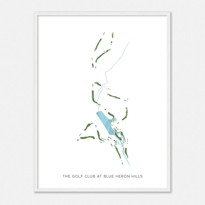 Print of The Golf Club At Blue Heron Hills Modern Map