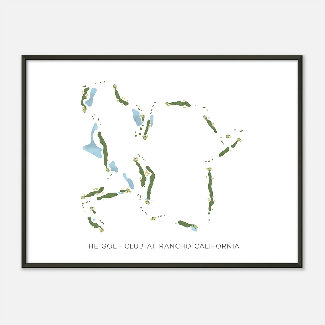 Print of The Golf Club At Rancho California Modern Map