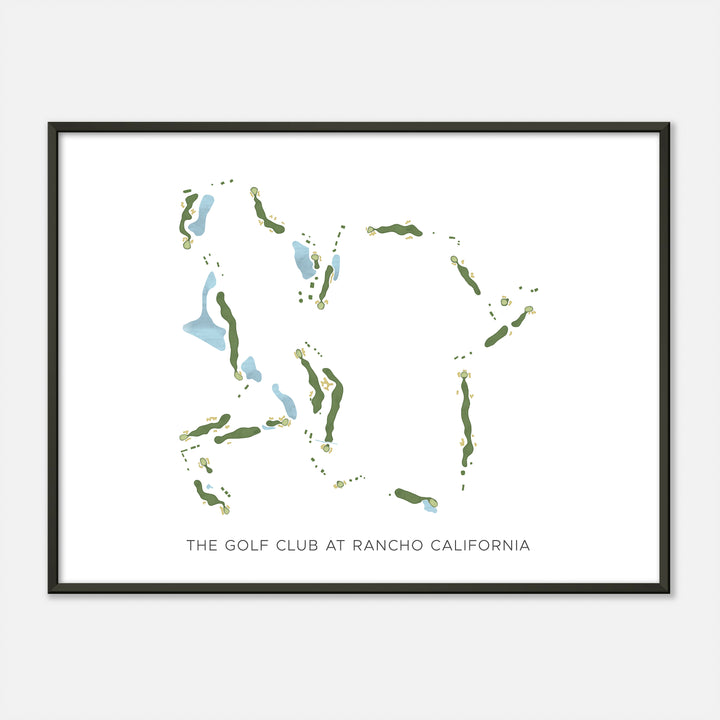 Print of The Golf Club At Rancho California Modern Map