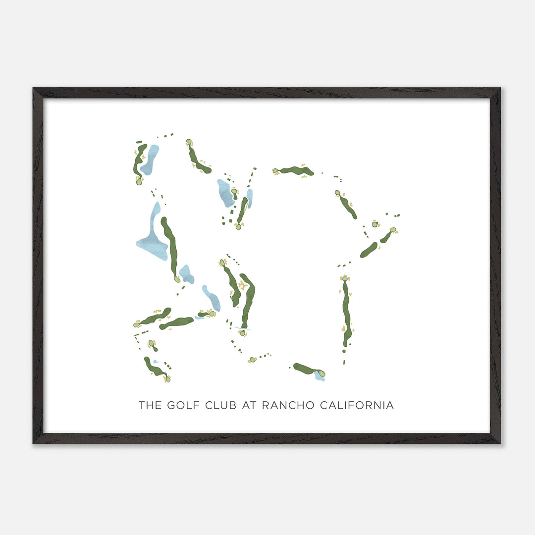 Print of The Golf Club At Rancho California Modern Map