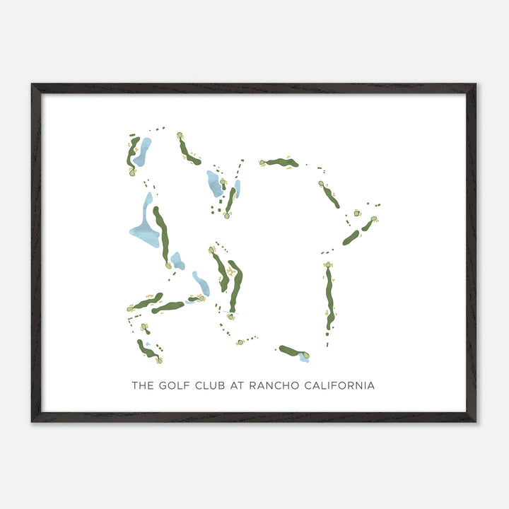 Print of The Golf Club At Rancho California Modern Map