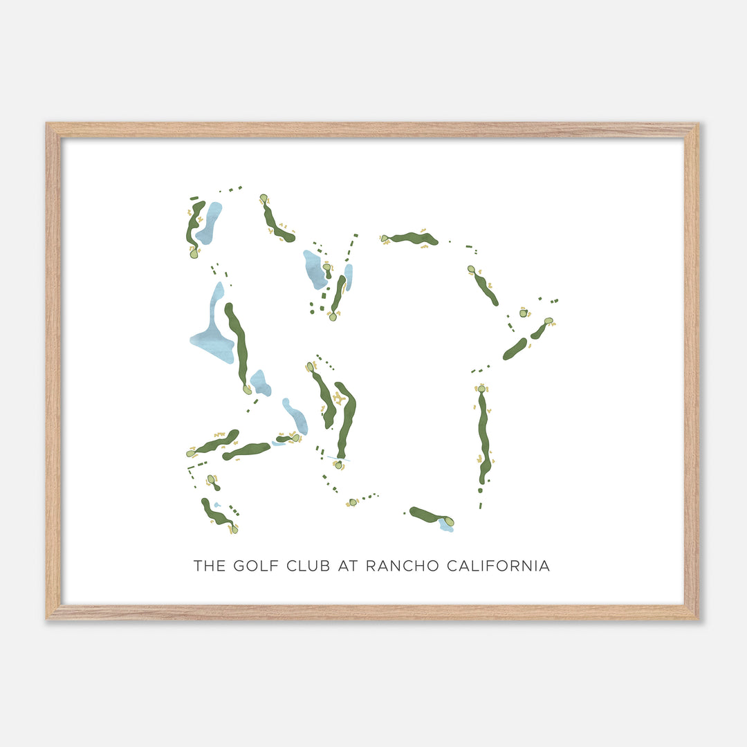 Print of The Golf Club At Rancho California Modern Map