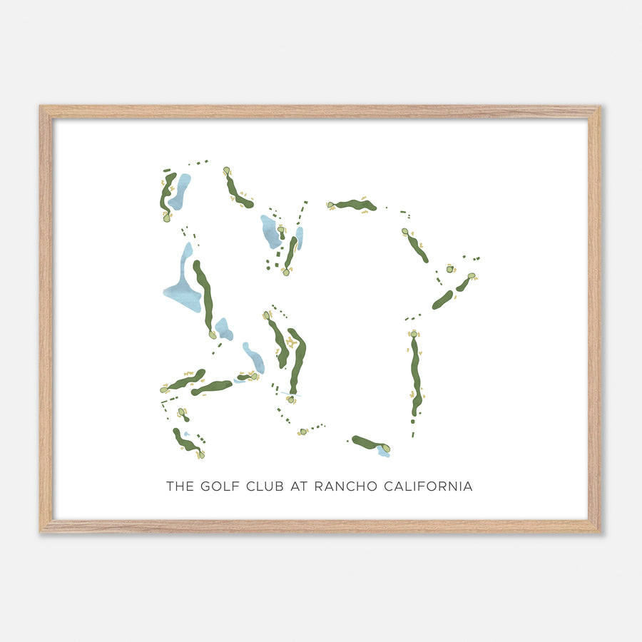 Print of The Golf Club At Rancho California Modern Map