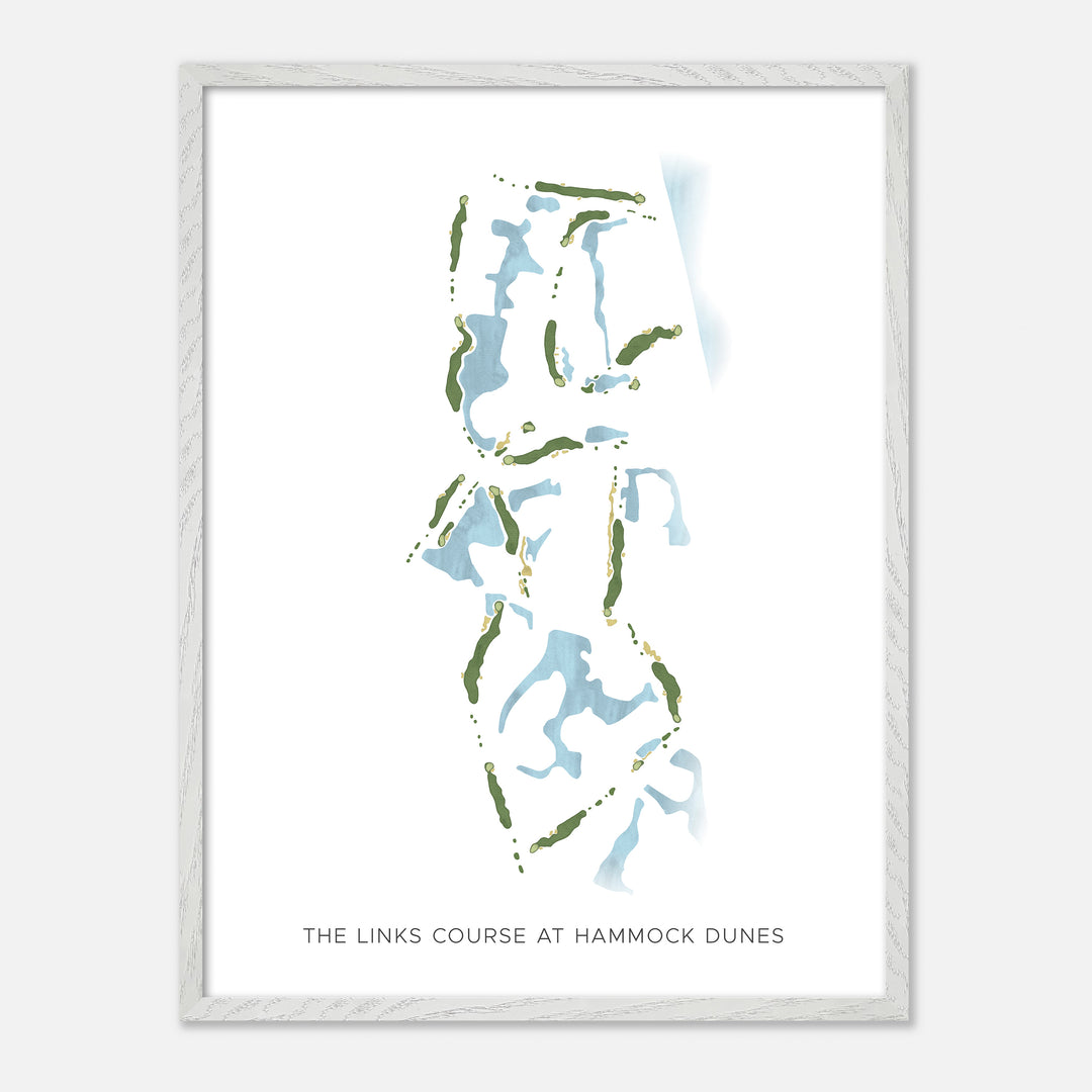 Print of The Links Course At Hammock Dunes Modern Map
