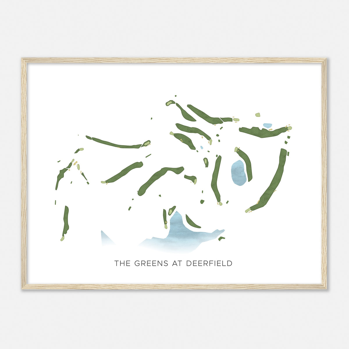 Print of The Greens At Deerfield Modern Map