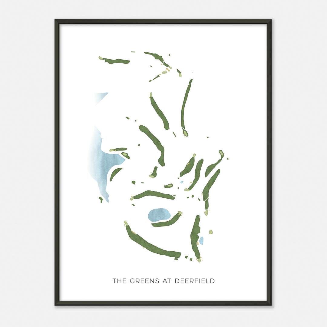 Print of The Greens At Deerfield Modern Map