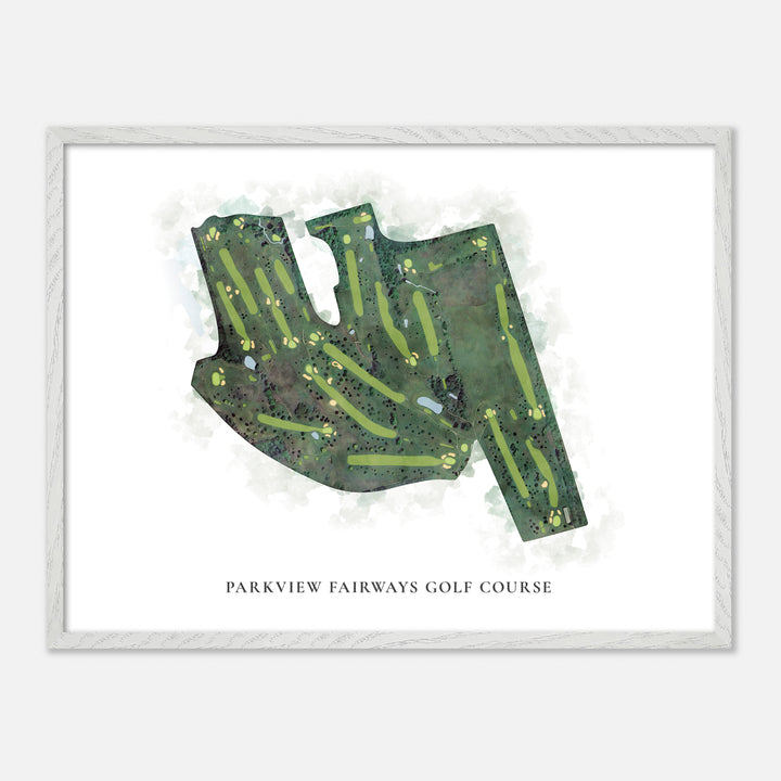Print of Parkview Fairways Golf Course Classic Map