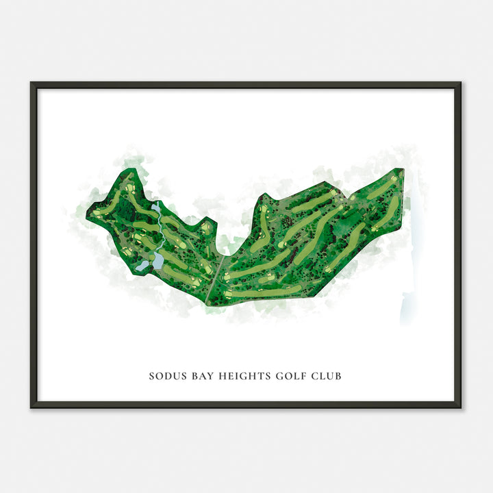 Print of Sodus Bay Heights Golf Club Classic Map