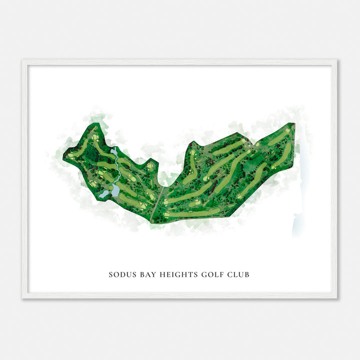 Print of Sodus Bay Heights Golf Club Classic Map
