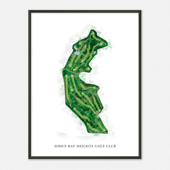 Print of Sodus Bay Heights Golf Club Classic Map