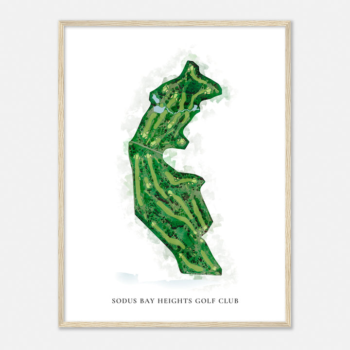 Print of Sodus Bay Heights Golf Club Classic Map