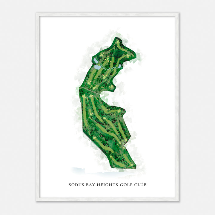 Print of Sodus Bay Heights Golf Club Classic Map