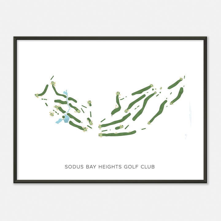 Print of Sodus Bay Heights Golf Club Modern Map
