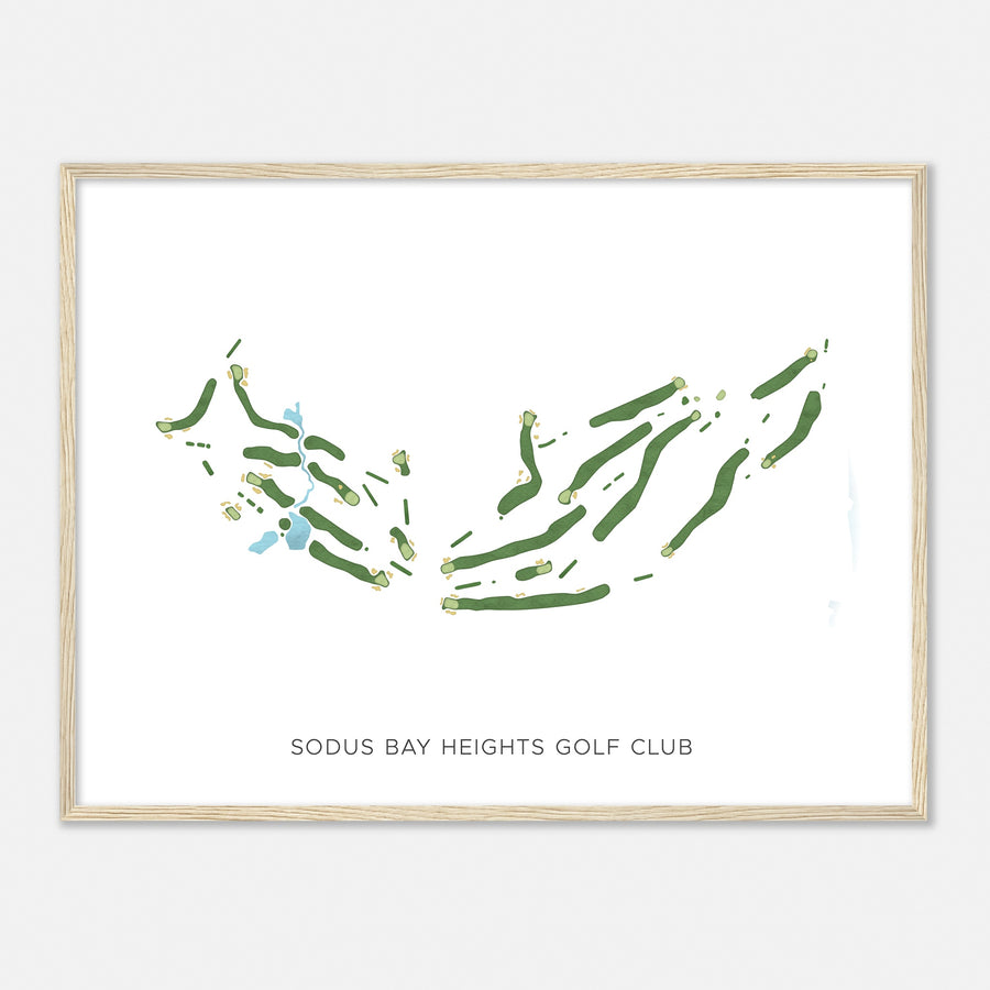 Print of Sodus Bay Heights Golf Club Modern Map