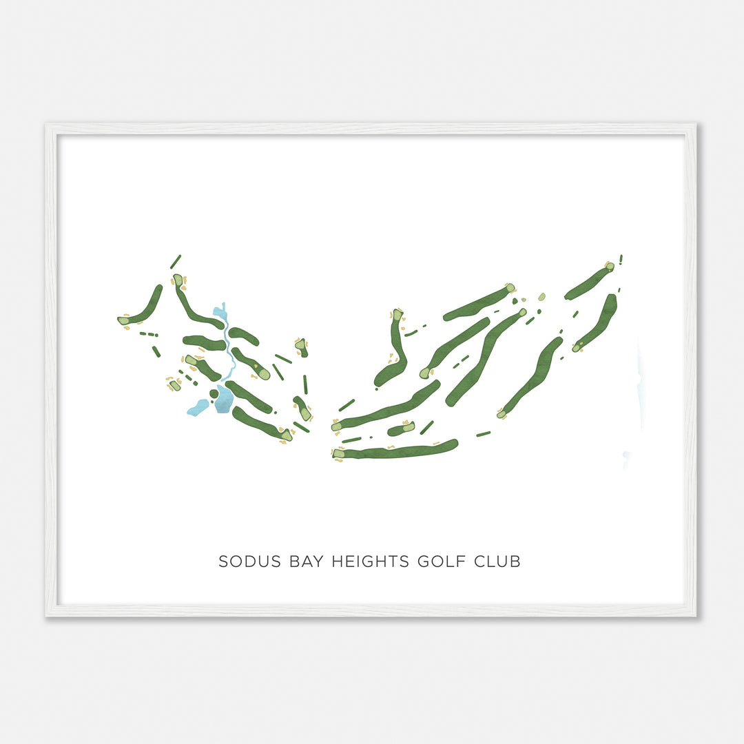 Print of Sodus Bay Heights Golf Club Modern Map