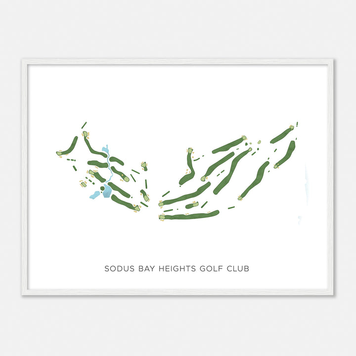 Print of Sodus Bay Heights Golf Club Modern Map