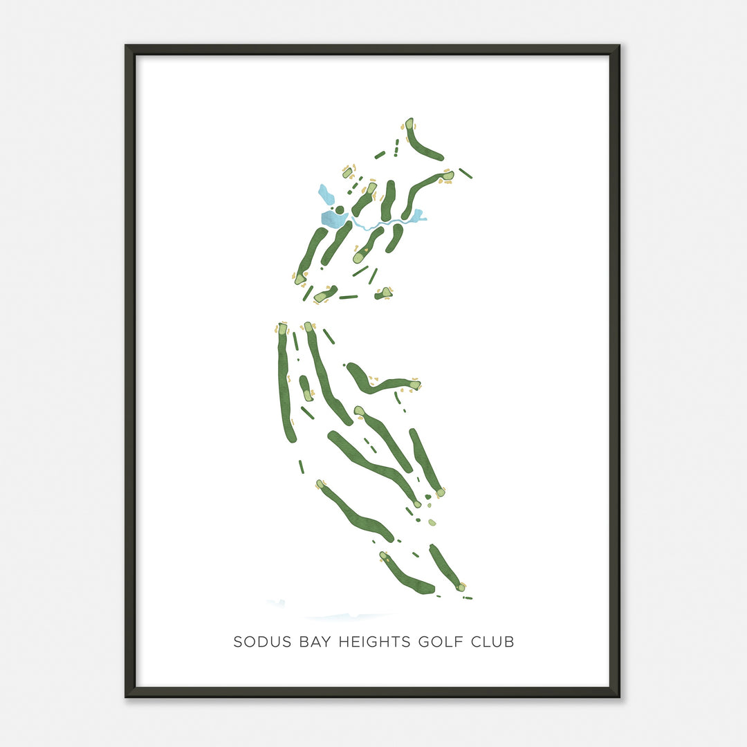 Print of Sodus Bay Heights Golf Club Modern Map