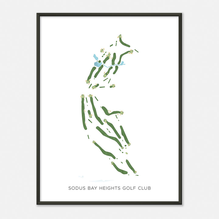 Print of Sodus Bay Heights Golf Club Modern Map