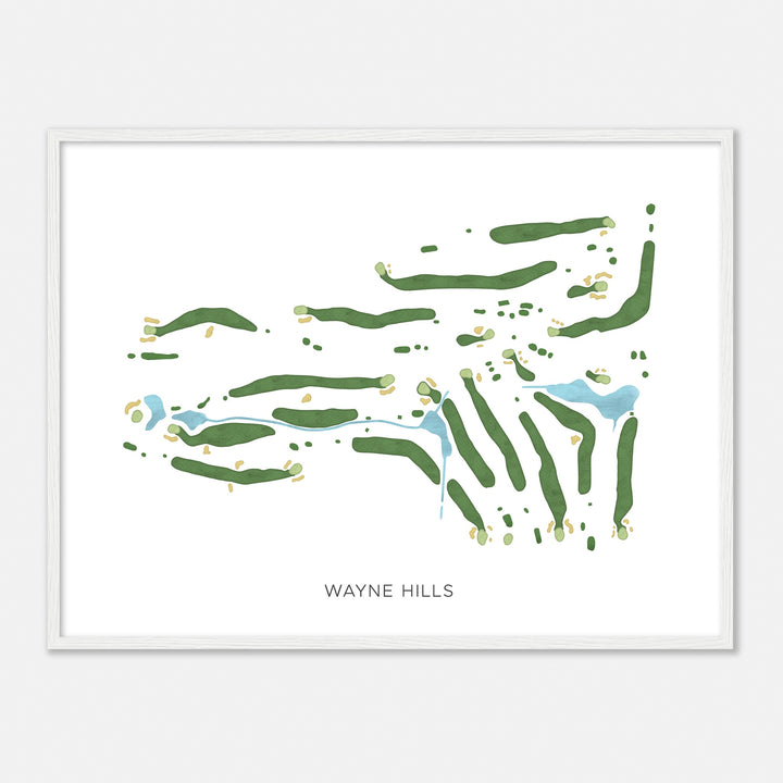 Print of Wayne Hills Modern Map