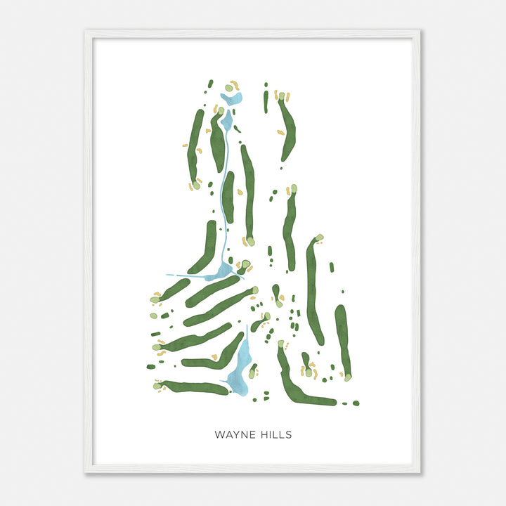 Print of Wayne Hills Modern Map