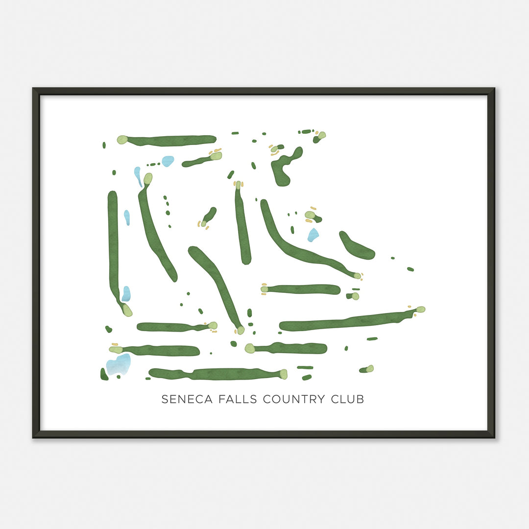 Print of Seneca Falls Country Club Modern Map