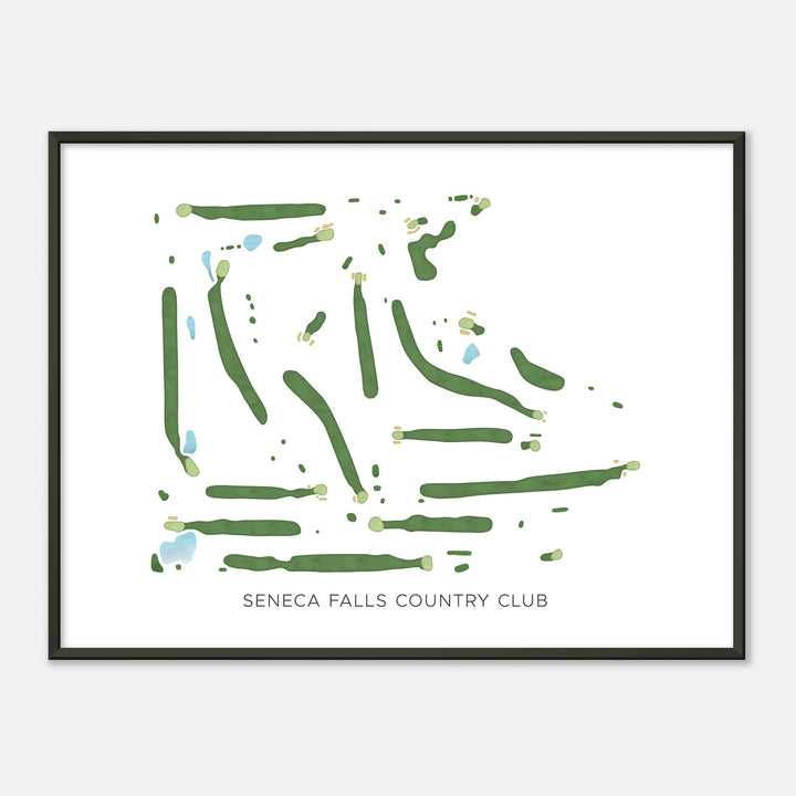 Print of Seneca Falls Country Club Modern Map