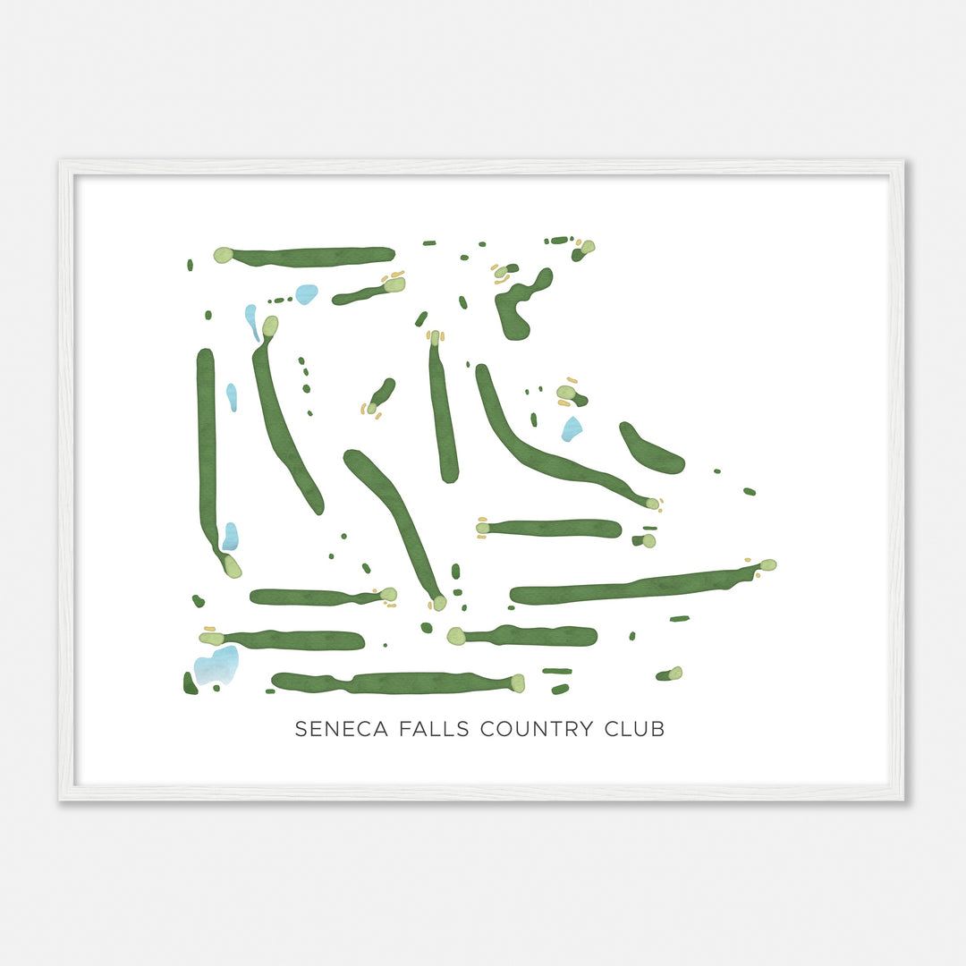 Print of Seneca Falls Country Club Modern Map