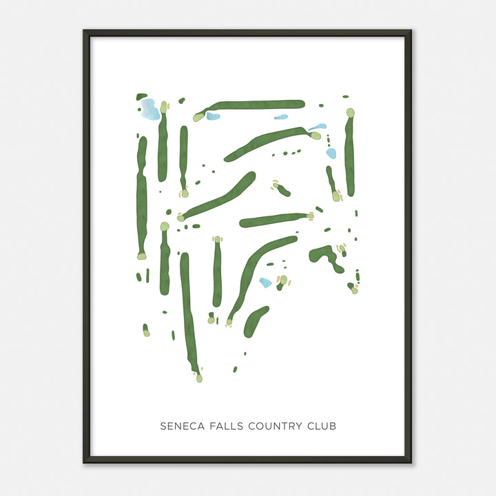 Print of Seneca Falls Country Club Modern Map