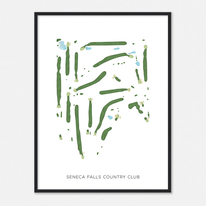 Print of Seneca Falls Country Club Modern Map